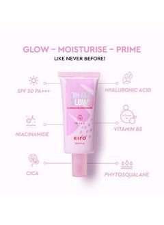 KIRO Oh My Glow! Illuminating Moisturiser With Spf 50 Pa+++, 30Ml | 3-In-1 Moisturizer, Sunscreen & Primer | Infused With Niacinamide, Hyaluronic Acid & Vitamin B5 | Hydrating, Lightweight & Dewy Finish  - Image 1