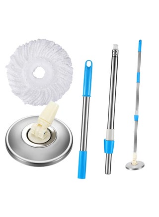 Spin Mop Replacement Stainless Steel Handle, Base and Refill for 360°  Mop, Refill, handle & Base Replacement  Round Shape shape spin mop Standard size - pzsku/ZB6A64A26A877E86B997BZ/45/1746406353/96763b2c-29a0-4a4b-8c82-879580bf8bac