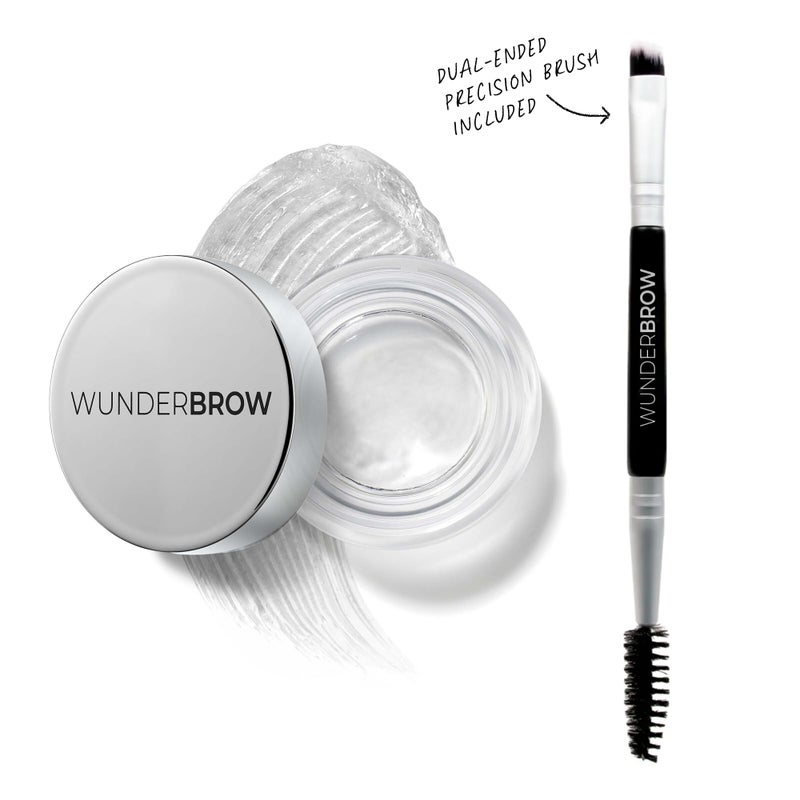 Wunderbrow جل حواجب وندر براو Fix It الشفاف، تأثير تثبيت طويل الأمد، يتضمن فرشاة مزدوجة الطرف، نباتي وخالي من القسوة - Image 3