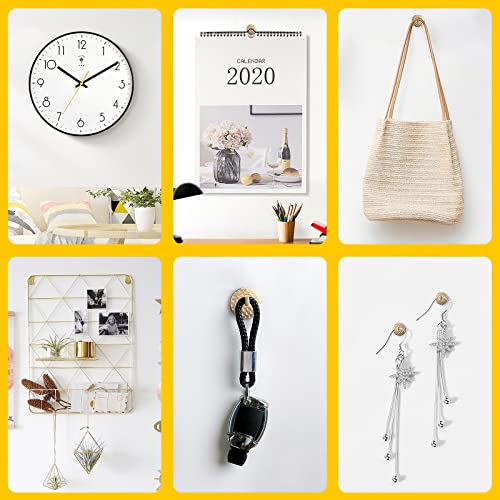Hommie 50pcs Assorted One Step Hangers Iron Alloy Nail Hooks Photo Picture Frame Hangers Professional Plaster Picture Hanging Kit on Wooden/Drywall (10-60bls 50pcs) - Image 4
