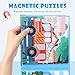 BBtinker Magnetic Puzzles for Kids Ages 35 3 in 1 Vehicle Toddlers Magnet Jigsaw Puzzle Book Kids Travel Road Trip Puzzle Toys for Boys and Girls Ages 48 Vehicle121620 - Image 4