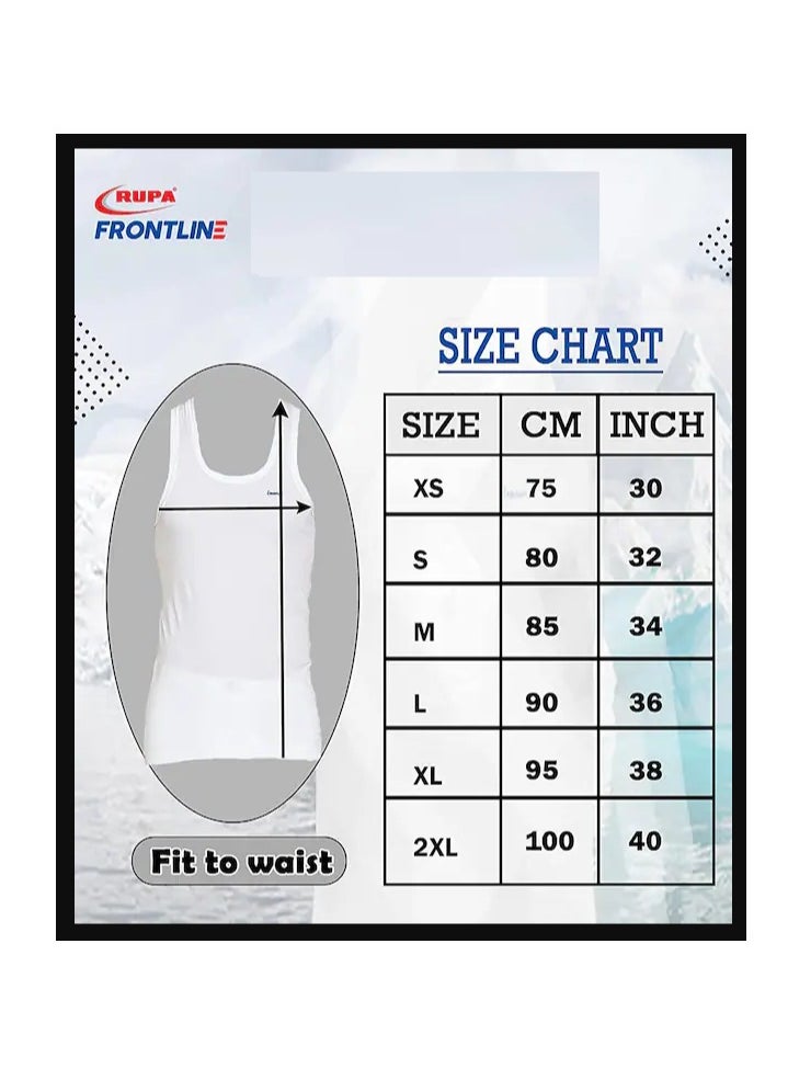 RUPA - Frontline Men's Vest, Cotton, Regular Fit, Sleeveless, Collarless, Solid | Pack of 2 - Image 1