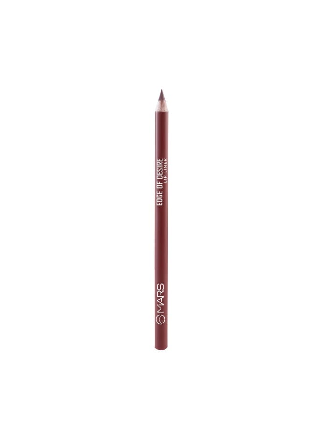 MARS Edge of Desire Lip Liner | One Swipe Smooth Application | Long Lasting Lip Pencil (1.4gm) (04-SCANDALOUS BROWN) - Image 2