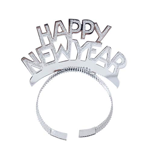 BinaryABC Happy New Year Headband Tiara,New Years Party Favor,New Years Eve Party Decorations 12Pcs - Image 4