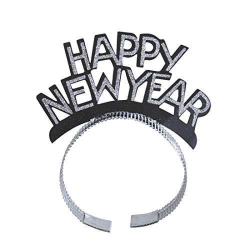 BinaryABC Happy New Year Headband Tiara,New Years Party Favor,New Years Eve Party Decorations 12Pcs - Image 5