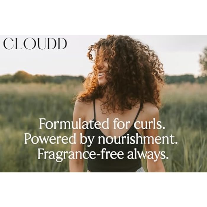 CLOUDD Fragrance-Free Curl Nourishing Healthy Hair Conditioner, 100% Fragrance-Free and Essential Oil-Free, Unscented - Image 4
