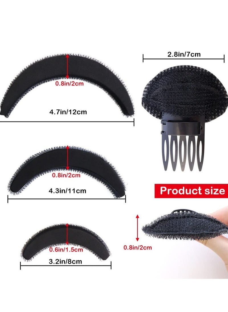 Excefore - Hair Volume Increase Puff Sponge Bump It Up Hair Accessories Volume Insert Set, Hair Donut Bun Maker, Hair Bun Shaper Set, for DIY Women Girls Updo Hair Styling Tools - Image 1