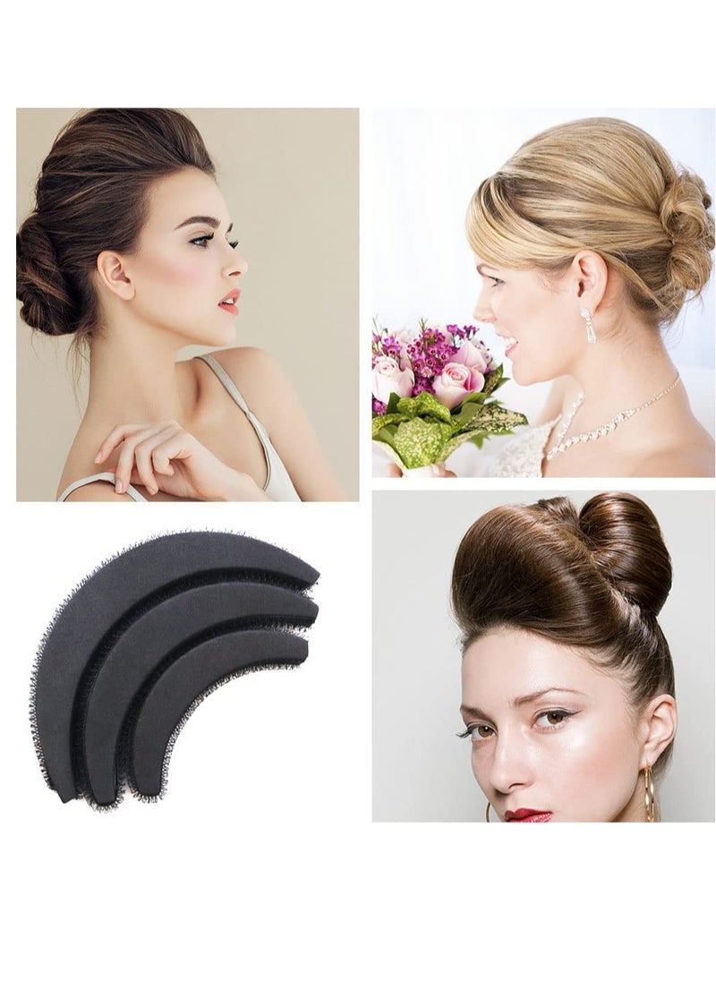 Excefore - Hair Volume Increase Puff Sponge Bump It Up Hair Accessories Volume Insert Set, Hair Donut Bun Maker, Hair Bun Shaper Set, for DIY Women Girls Updo Hair Styling Tools - Image 1