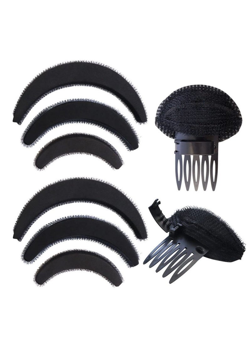 Excefore - Hair Volume Increase Puff Sponge Bump It Up Hair Accessories Volume Insert Set, Hair Donut Bun Maker, Hair Bun Shaper Set, for DIY Women Girls Updo Hair Styling Tools - Image 1