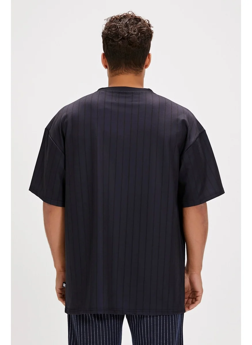 باد بير Homer Black Printed Men's Shirt