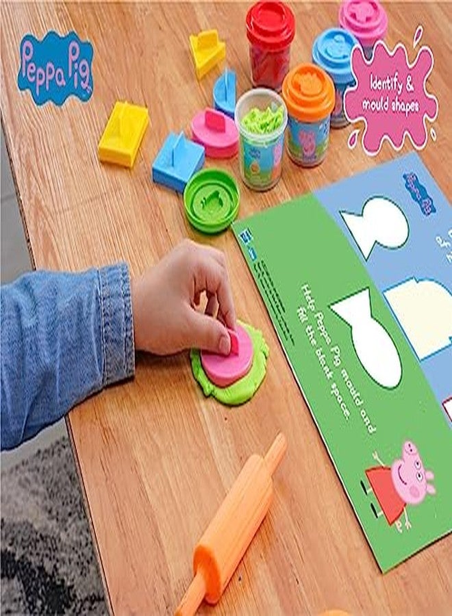 PlayMagic Peppa Pig Soft Dough Match N' Mould Cube Activity Set with Moulding Lid|Pack of 6 Tubs 50gm Each |Water Based Dough|Art & Craft Kit|Birthday & Return Gift for Kids 3+|Non-Toxic|Made in India - Image 2