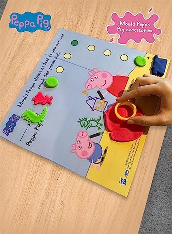 PlayMagic Peppa Pig Soft Dough Match N' Mould Cube Activity Set with Moulding Lid|Pack of 6 Tubs 50gm Each |Water Based Dough|Art & Craft Kit|Birthday & Return Gift for Kids 3+|Non-Toxic|Made in India - Image 4