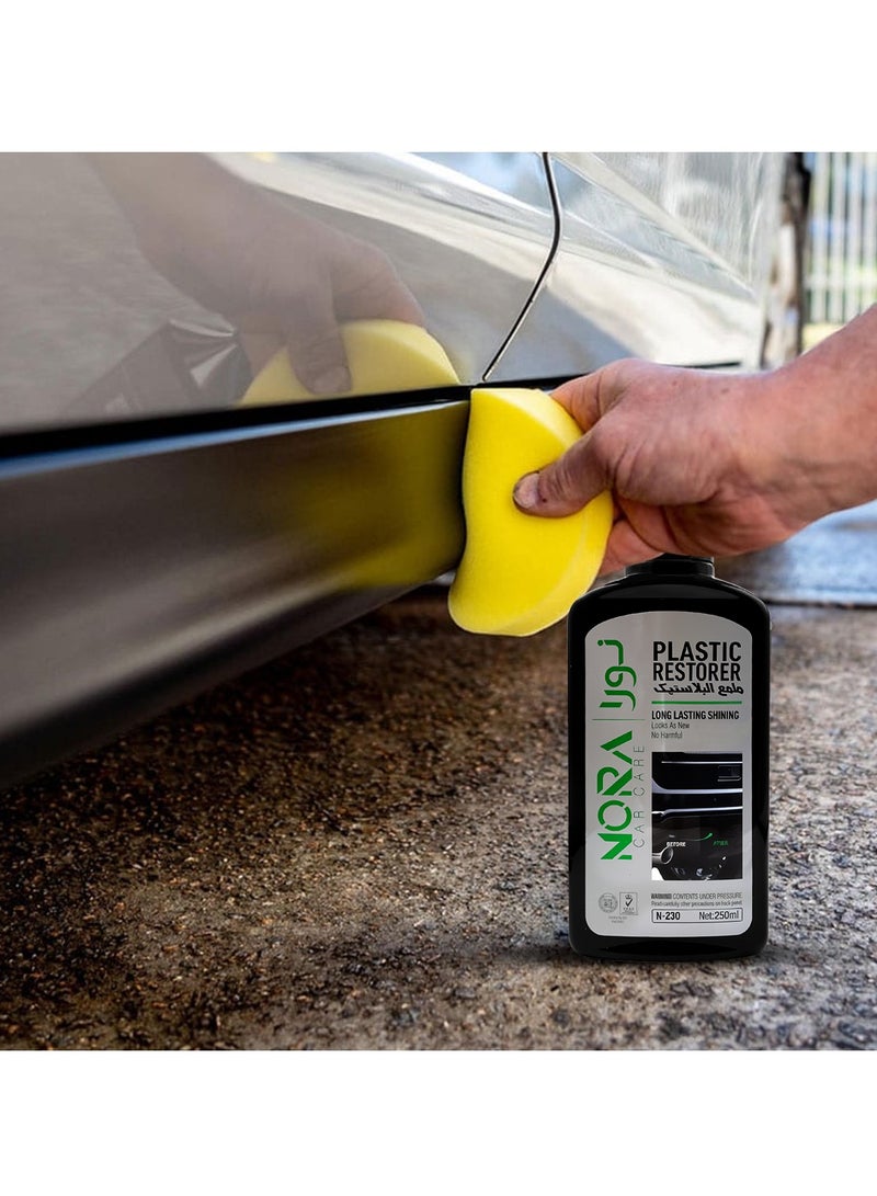 NORA Plastic Restorer - Long-Lasting Shine- 250 ml - Image 4