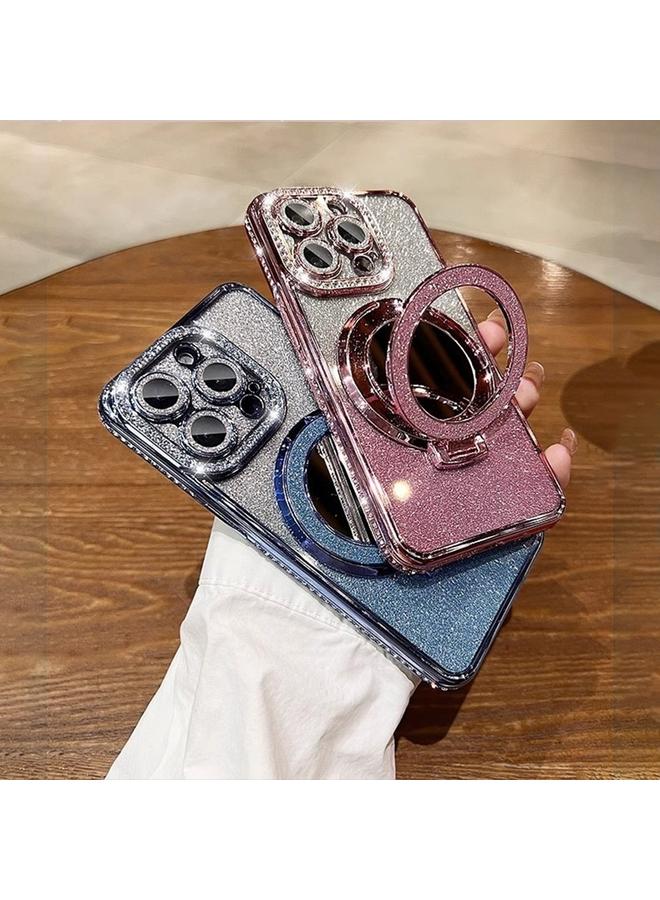 Zaboon Case For iPhone 13 Pro Max Rhinestone Mirror Glitter MagSafe TPU Phone Case - Image 2