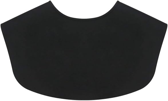 Minkissy Hair Cutting Collar Black Rubber Neck Wrap Neck Guard Salon Stylist Cape - Image 1