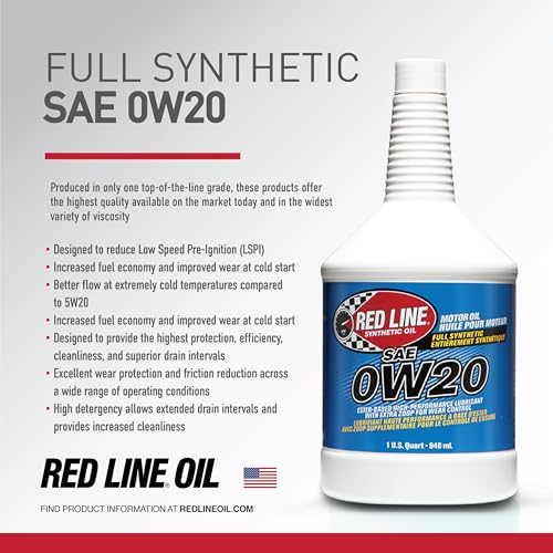 Red Line 11804 SAE 0W20 Fully Synthetic Motor Oil - 1 Quart - Image 3