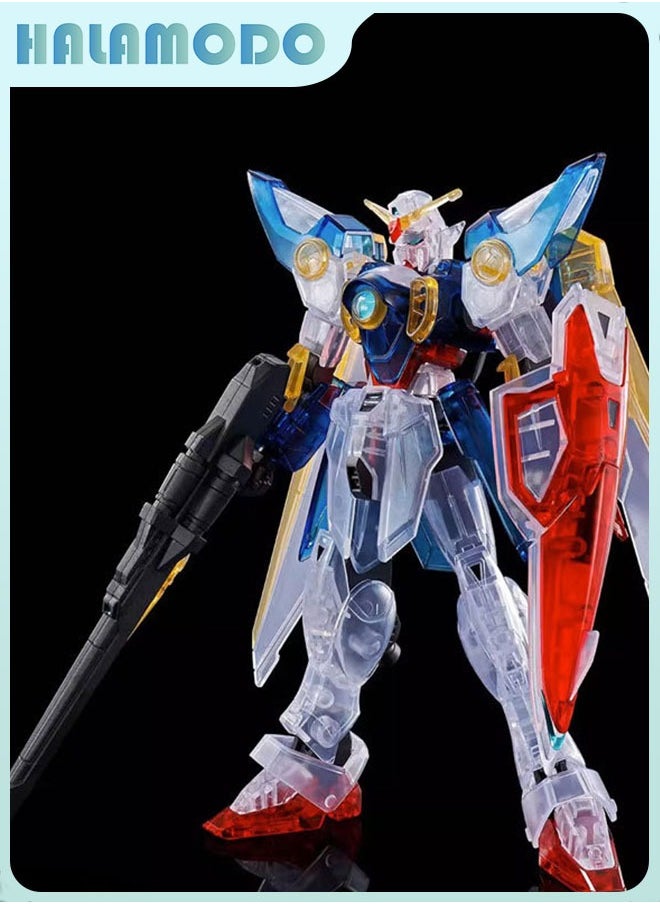 HALAMODO Gundam Xingdong HG Translucent - Colored Wing Gundam Action Figure Mecha Assembly Model with Stand, a Super Cool Desktop Decoration, an Assembly Toy Loved by Both Boys and Girls  - Image 2