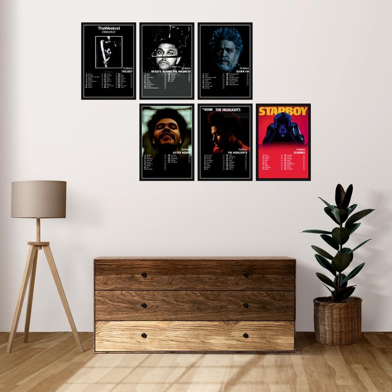 SAW The Weeknd Music Album Art Wall Posters 8x12 inch A4 Size Wall Decor Posters Wall Art For Bedroom Living room Office Pack of 8 - Image 2