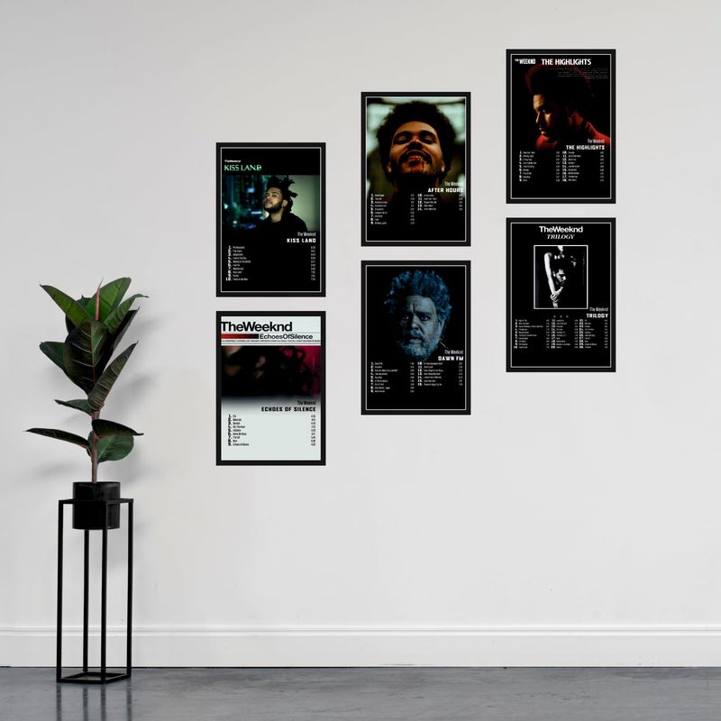 SAW The Weeknd Music Album Art Wall Posters 8x12 inch A4 Size Wall Decor Posters Wall Art For Bedroom Living room Office Pack of 8 - Image 4