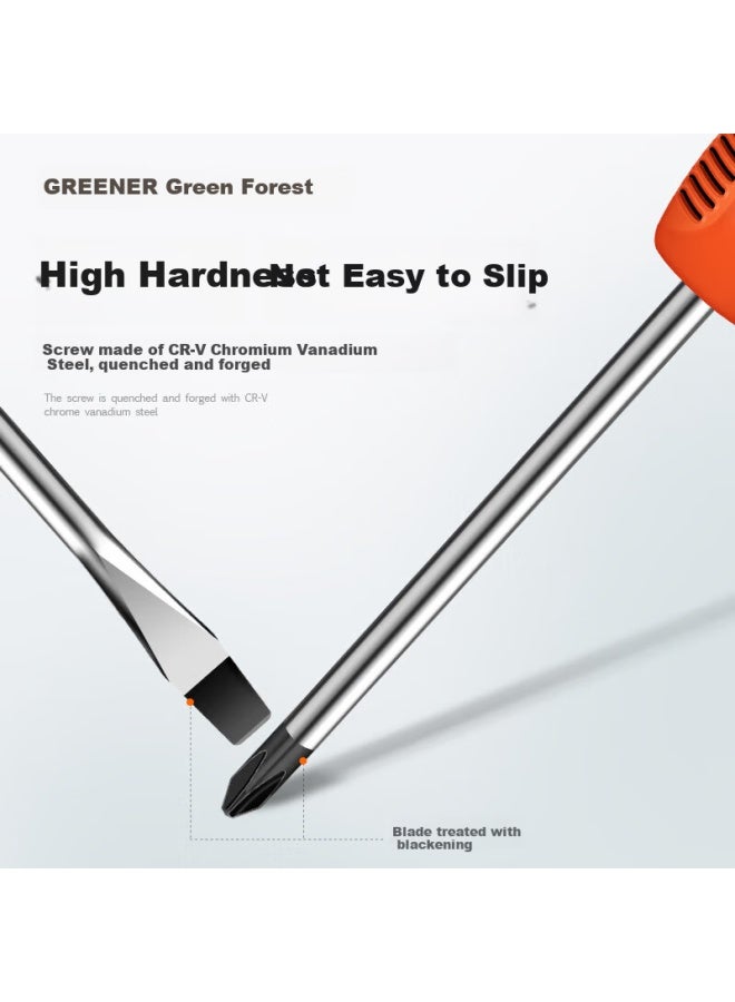 Greener Screwdriver Set For Home Use With Strong Magnet, Phillips And Flathead, 4 Pieces, 3*75mm And 6*100mm, Computer Assembly Tools - Image 2