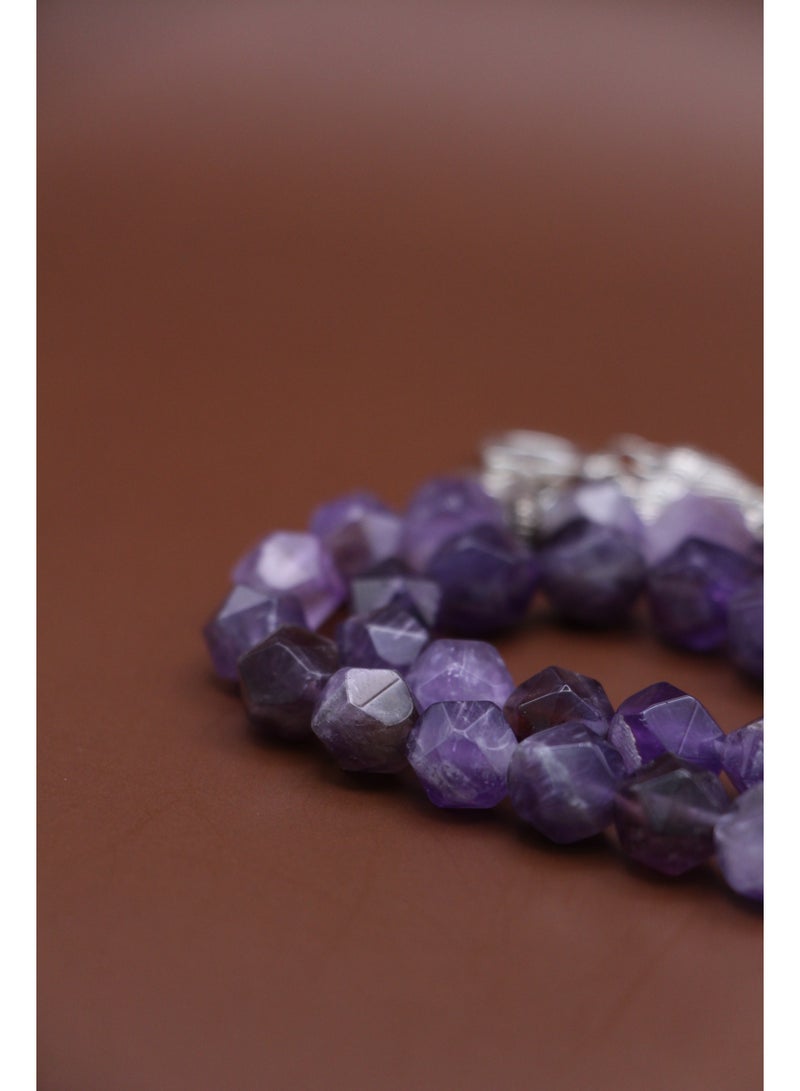 مجموعة كامين مسبحة صلاة من الجمشت(قطع سداسية) - Image 3