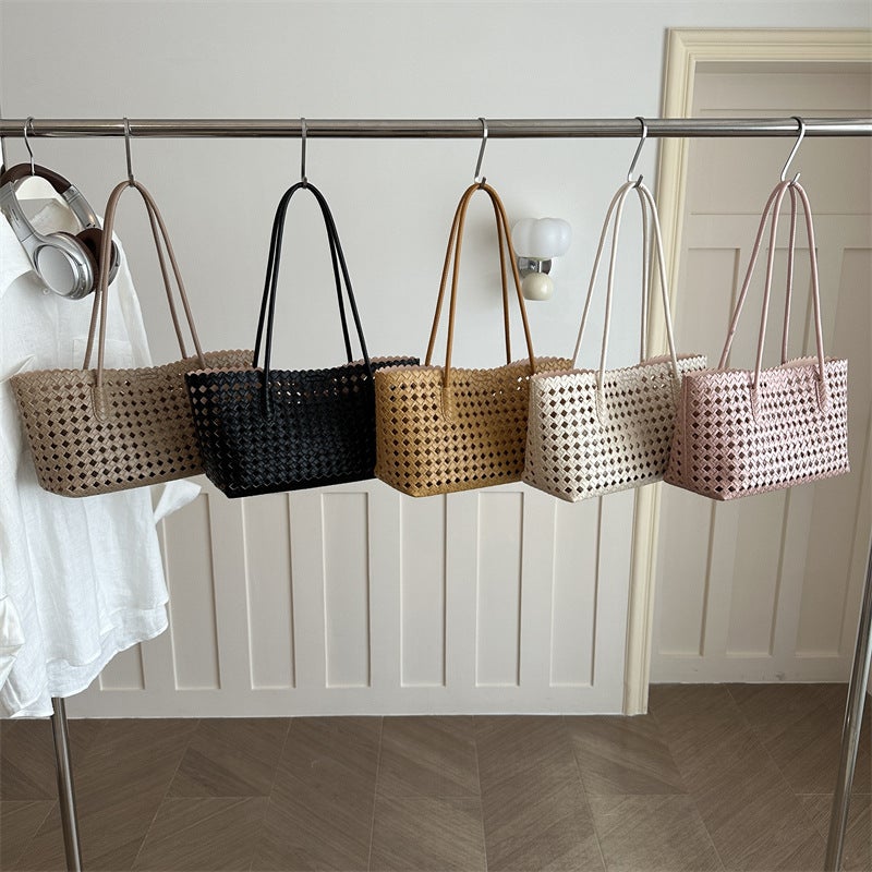 Women's PU Tote Bag with Hollow Out Design - Image 4