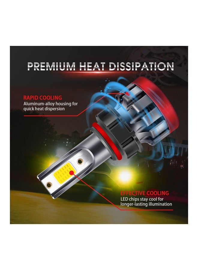 نيبمينينت طقم مصابيح ضباب LED مكون من قطعتين للسيارات والشاحنات. - Image 2