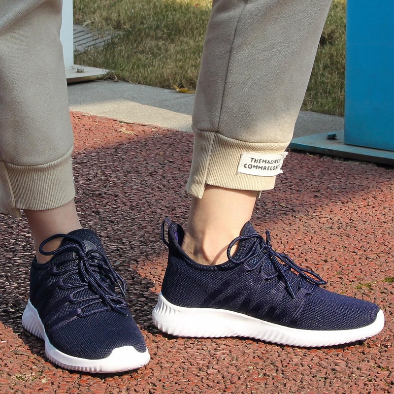 Feethit Womens Slip On Running Shoes Non Slip Walking Shoes Lightweight Gym Workout Shoes Breathable Fashion Sneakers All Dark Blue Size 8.5 - Image 2