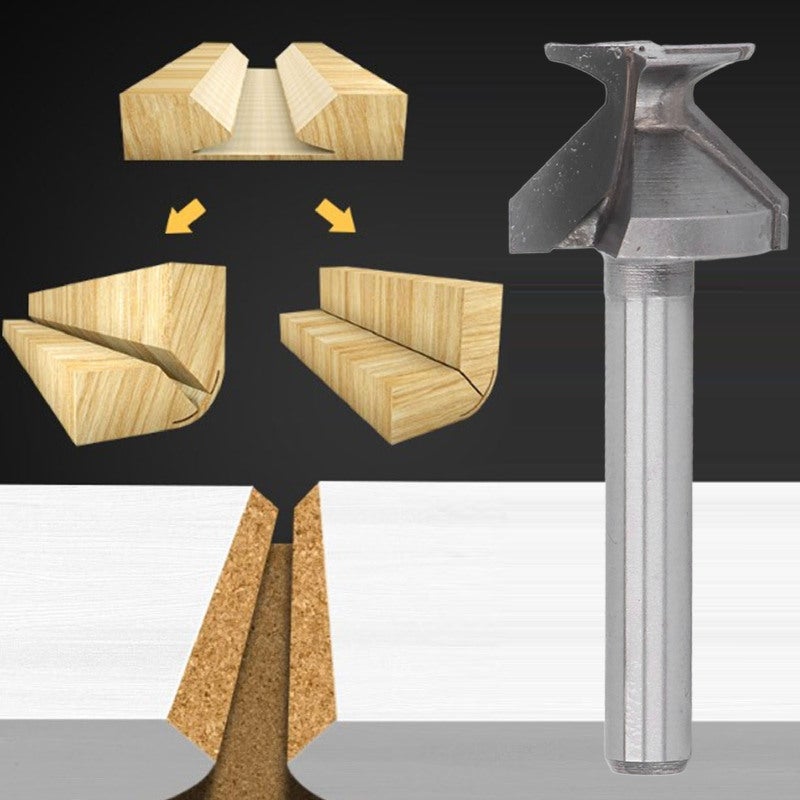 Arc Bending Router Bit: 1/4 Inch Shank Integrated Design - Premium Tungsten Steel Woodworking Milling Cutter for Wood Door Cabinet Curved Wood Projects - Image 2