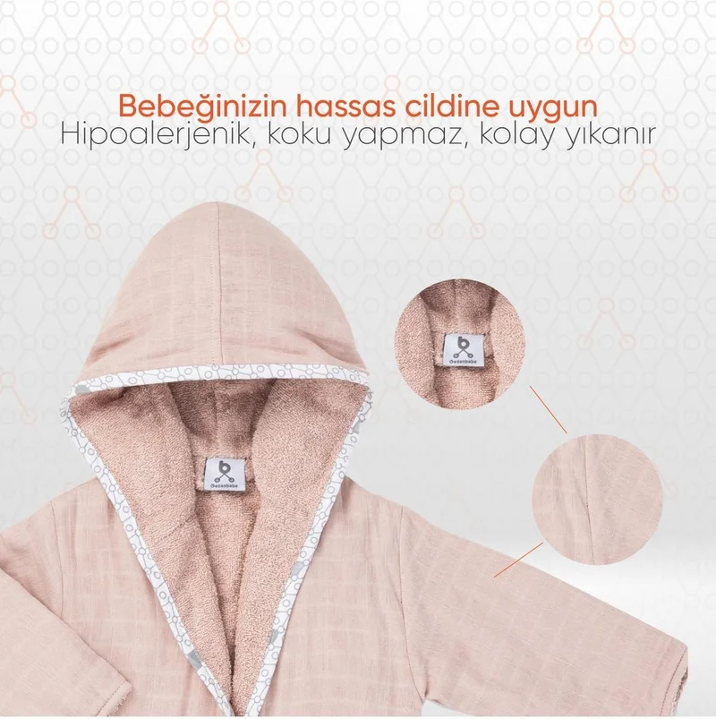 جينزبيبي روب حمام أطفال قطن بتصميم أرنب