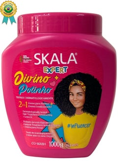 SKALA Divino Potinho 2 in 1 Cream For Kids Hair Combing and Moisturizing, Provides Shine and Hair Strength 1000g from Skala Expert (Brazilian)  - Image 1