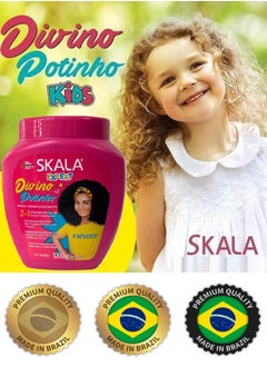 SKALA Divino Potinho 2 in 1 Cream For Kids Hair Combing and Moisturizing, Provides Shine and Hair Strength 1000g from Skala Expert (Brazilian)  - Image 3