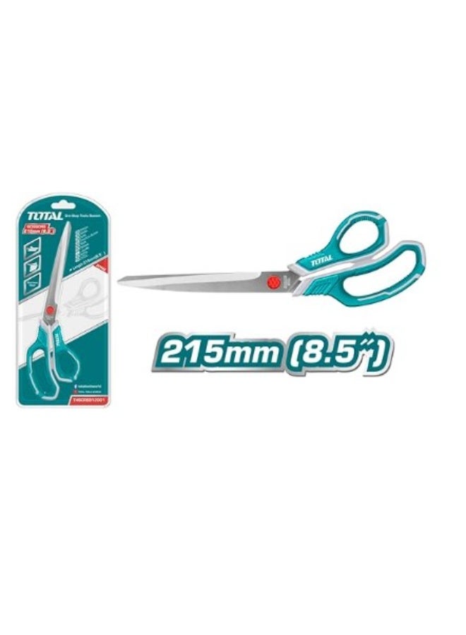 TOTAL Scissors – 8.5-Inch Heavy-Duty Multipurpose Scissors for Paper, Fabric, Office, and Home Use
