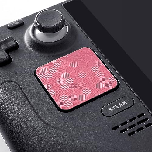 TALONGAMES Touchpad Protector Compatible with Steam Deck OLED/Steam Deck Trackpad Skin (Trackpads Protector, Honeycomb Hex - Pink) - Image 3