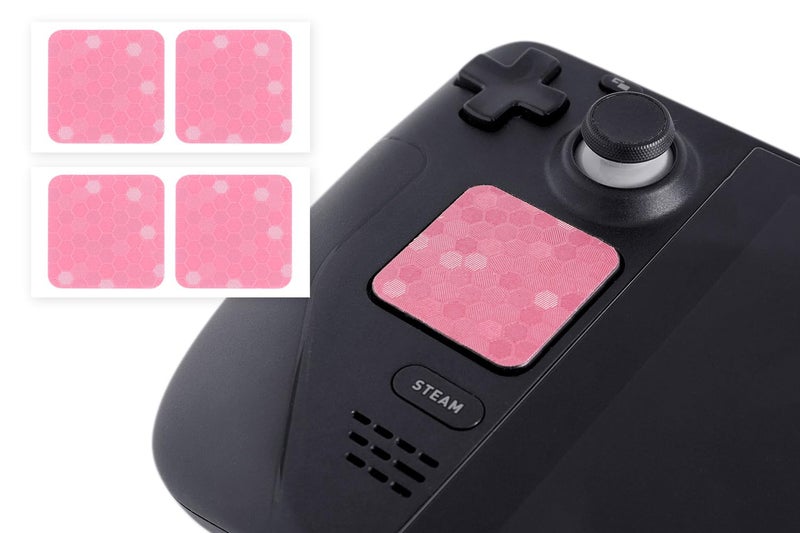TALONGAMES Touchpad Protector Compatible with Steam Deck OLED/Steam Deck Trackpad Skin (Trackpads Protector, Honeycomb Hex - Pink) - Image 1