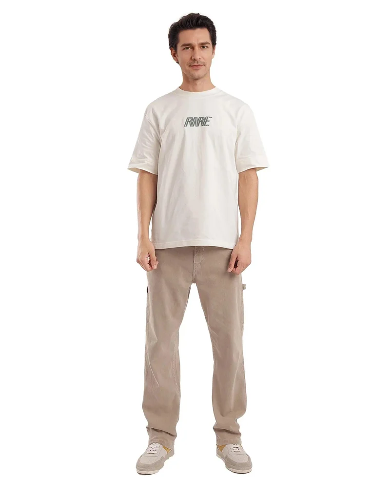 Rare Rabbit Men's Hd Print Boxy Fit T-Shirt
