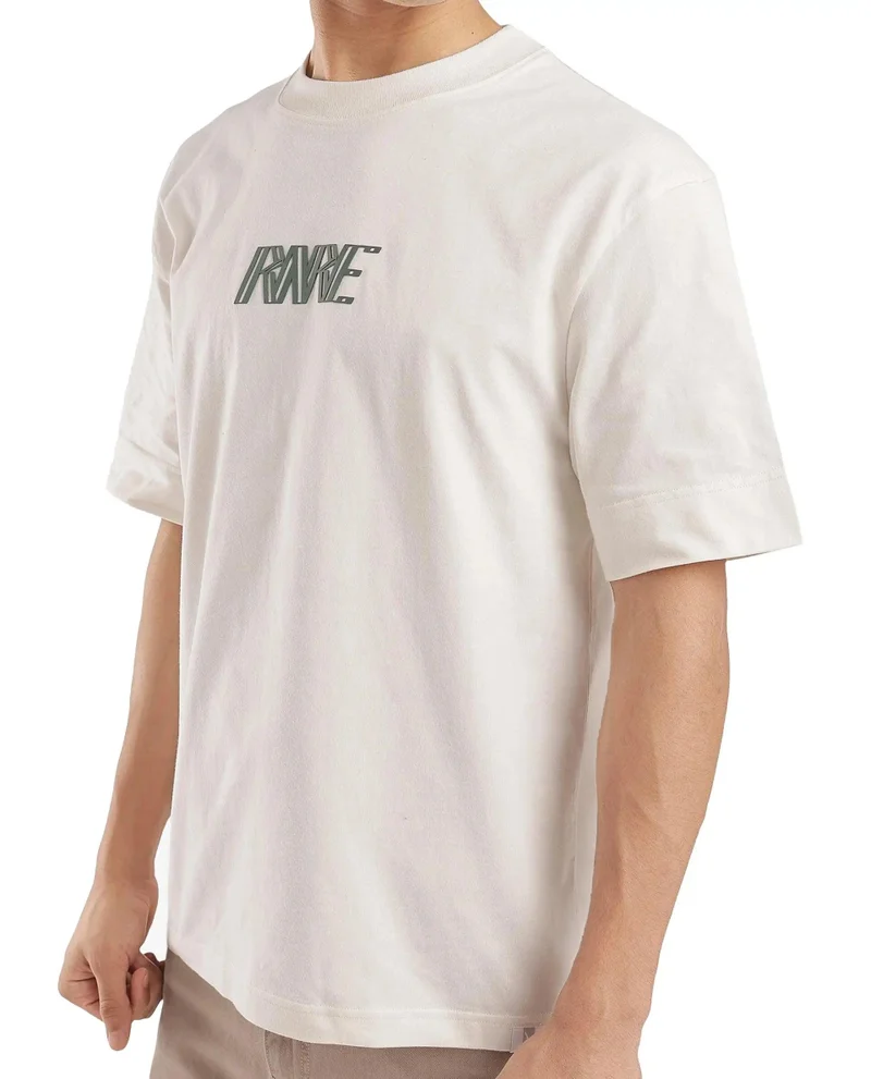 Rare Rabbit Men's Hd Print Boxy Fit T-Shirt