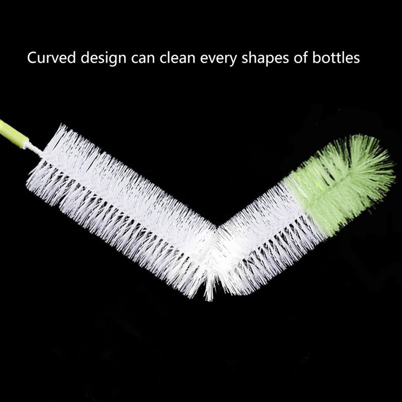 DIY Crafts TISSA Long Bottle Cleaning Brush 18" Extra Long x 2.17" Extra Wide Brush for Washing Beer Wine Brewing Bottles Decanter, Water Bottle Brush Washer(1 Piece) - Image 2