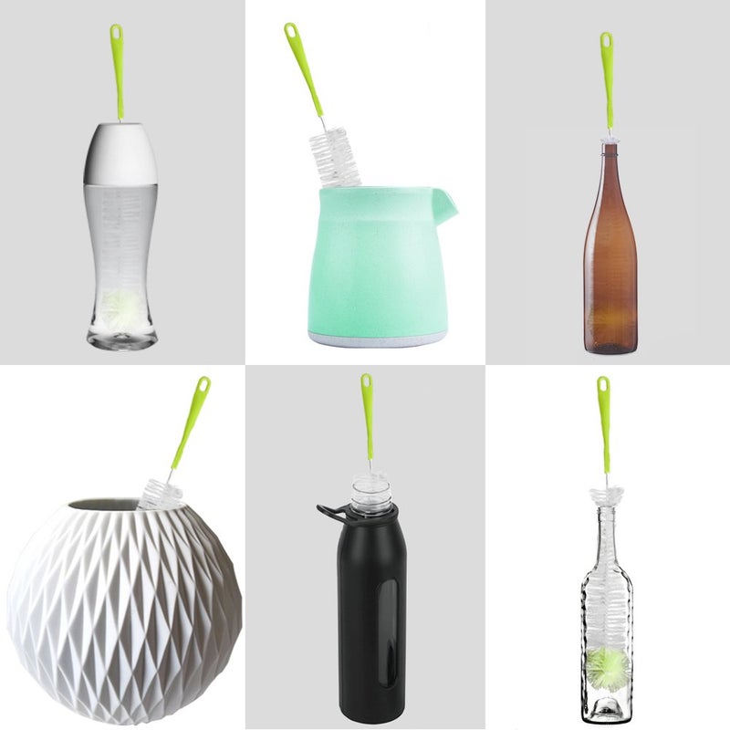 DIY Crafts TISSA Long Bottle Cleaning Brush 18" Extra Long x 2.17" Extra Wide Brush for Washing Beer Wine Brewing Bottles Decanter, Water Bottle Brush Washer(1 Piece) - Image 4