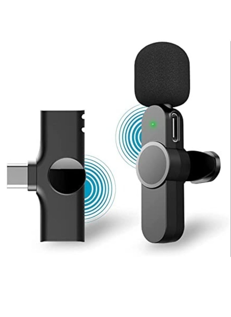 ELTRAZONE 2 in 1 iphone or type-c Wireless Lavalier Microphone For IPhone, Plug Play, Portable Audio Video Recording Mic for Youtube, Live Stream, Vlog, Interview, Laptops PC  - Image 1