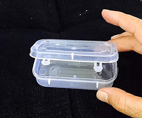 Right Keeper 11 Small Size Rectangular Plastic Boxes for Small Storage Things Jewellery/Dry Fruits/Stationery Set Pack of 6 Pieces, Transparent - Image 1