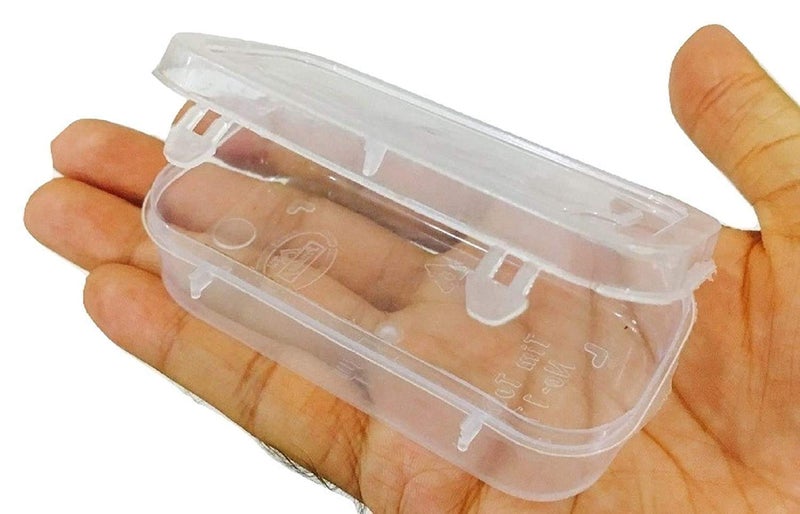 Right Keeper 11 Small Size Rectangular Plastic Boxes for Small Storage Things Jewellery/Dry Fruits/Stationery Set Pack of 6 Pieces, Transparent - Image 2