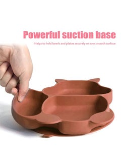 hibobi Baby Feeding Silicone Infant Dinnerware Set(Orange)  - Image 3