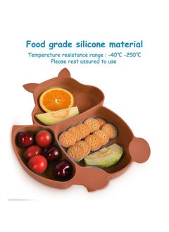 hibobi Baby Feeding Silicone Infant Dinnerware Set(Orange)  - Image 2