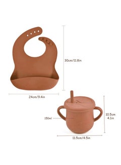 hibobi Baby Feeding Silicone Infant Dinnerware Set(Orange)  - Image 5