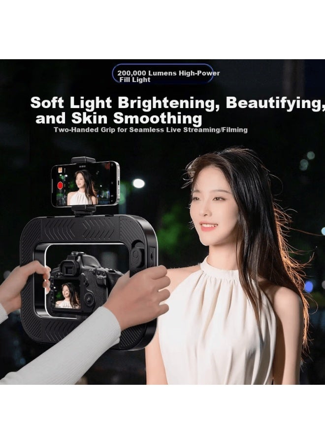 Medu Portable Mobile Phone Camera Cage Ring Handheld Photography Fill Light Beauty Light Outdoor High-brightness Fill Light For Selfie Portrait Nail Art And Eyelash - Image 3