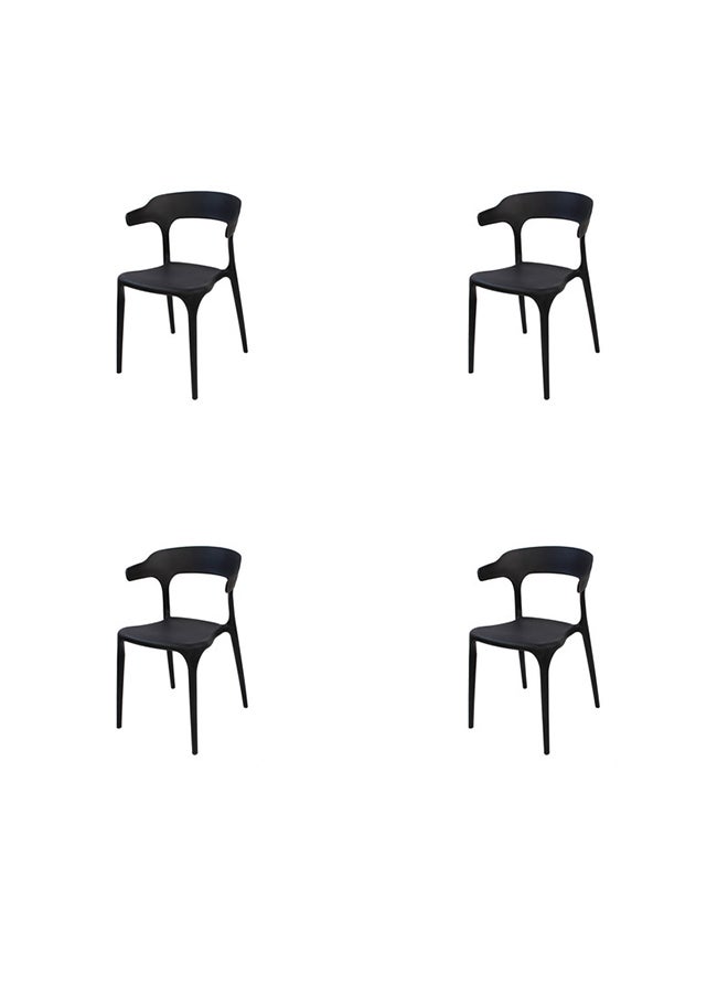 JILPHAR FURNITURE - Jilphar Furniture Polypropylene Indoor/outdoor chair 1034A, Set of 4pcs - Image 1
