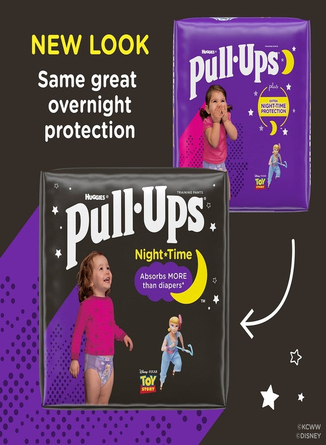 Pull-Ups Girls' Nighttime Potty Training Pants Training Underwear, 2T-3T, 21 Ct - Image 2