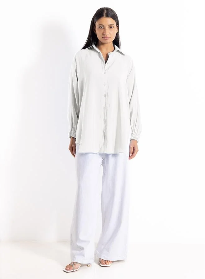 SHAPES OVERSIZED POPLIN SHIRT
