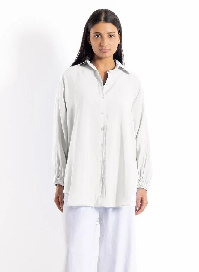 SHAPES OVERSIZED POPLIN SHIRT